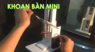 Sử dụng máy khoan bàn mini